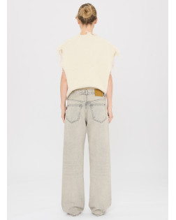 JEANS BONNIE PEARL GREY