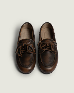MOCASSIN BOAT LOAFER BRUSHED