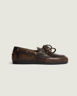MOCASSIN BOAT LOAFER BRUSHED