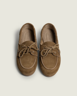 MOCASSIN BOAT LOAFER BRUSHED SUEDE