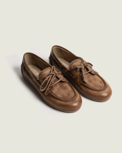 MOCASSIN BOAT LOAFER BRUSHED