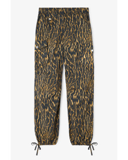 PRINTED STRETCH COTTON CARGO PANTS