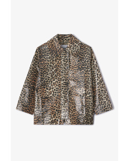 LAMINATED COTTON CANVAS JACKET