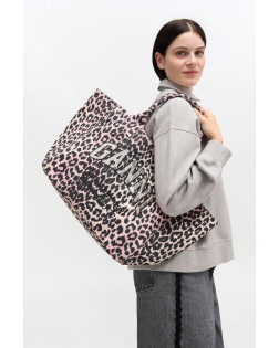 MEDIUM TRAPEZE SHOPPER PRINTED SEQUIN