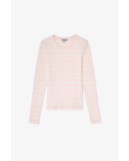 SOFT COTTON STRIPE RIB LONGLEEVE