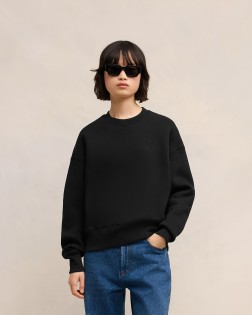 BOXY EMBOSSED SWEATSHIRT
