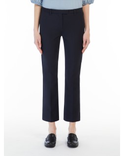 Pantalon en m lange de coton stretch