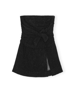 VISCOSE STRETCH CREPE STRAPLESS TOP
