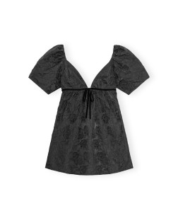 BOTANICAL JACQUARD MINI DRESS