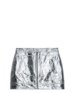 SKIRT JOHN CUIR METAL