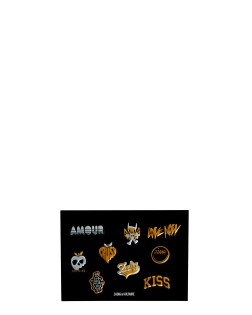 STICKER 9 STICKY METAL ICONS