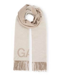FRINGED WOOL SCARF