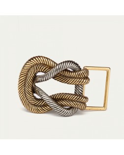 BOUCLE NOEUD OR ET ARGENT