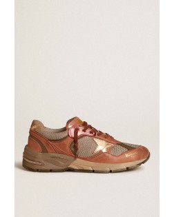 RUNNING DAD NET NABUK AND LEATHER UPPER LAMINATED STAR NABUK SPUR SUEDE HEEL