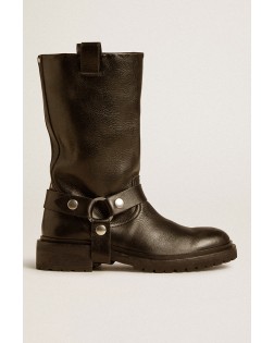 KURT SHINY LEATHER UPPER WITH STRAP