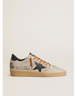 BALLSTAR SUEDE UPPER TOE TONGUE AND SPUR LEATHER STAR AND HEEL