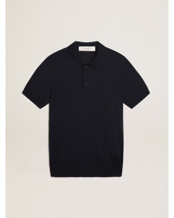 GOLDEN M S POLO KNIT SHORT SLEEVES MERINO WOOL