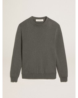 GOLDEN M S KNIT REGULAR CREW NECK ORGANIC COTTON WITH LOGO