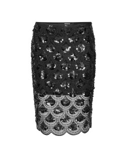 SEQUINS PENCIL SKIRT