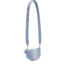 APO G WALLET ON CHAIN DENIM RAW EDGE