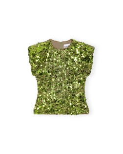 VELVET SEQUIN BLOUSE