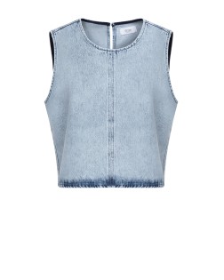 LUCY LIGHT BLUE SLEEVELESS TOP