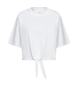 LEONARDO WHITE T SHIRT WITH KNOT