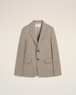 VESTE DEUX BOUTONS TOILE DE LAINE