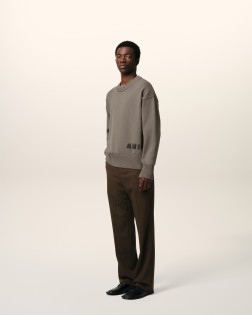 PULL COL RON BRODERIE
