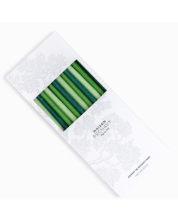 COFFRET 20 CIERGES GREEN