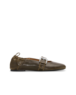 BUTTERFLY STRAP BALLERINA CRINCKLE OLEATEX
