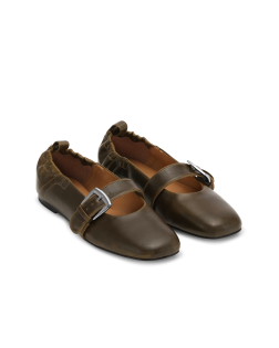 BUTTERFLY STRAP BALLERINA CRINCKLE OLEATEX