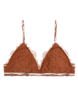 Bralette rembourr e avec dentelle