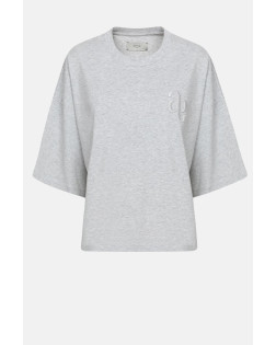 ELOISE MARLED GREY BOXY T SHIRT WITH AVATAR
