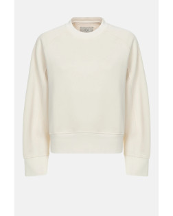 MIKE OFF WHITE SWEATSHIRT WITH RAGLAN SLEEVES