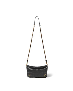 BOBI S IMPRIME CROCO NOIR