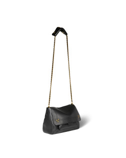 LULU M CALFSKIN NOIR BRASS