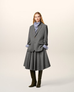 VESE AMPLE 2 BOUTONS FLANELLE DE LAINE