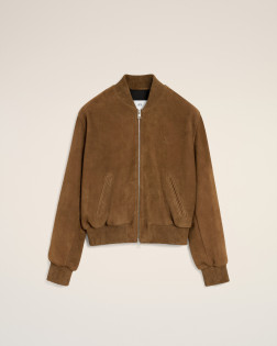 VESTE ZIPPEE EN CUIR