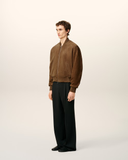 VESTE ZIPPEE EN CUIR