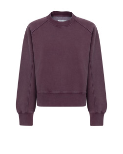MIKE VINTAGE PLUM SWEATSHIRT WITH RAGLAN SLEEVES