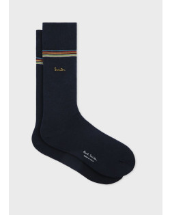 MEN SOCK GOLD LOGO EMB