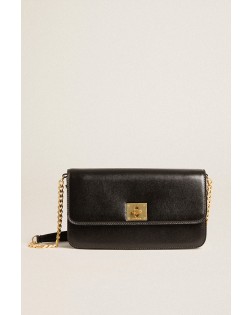 GIOIA BAG PALMELLATO LEATHER BODY GOLD METAL DETAILS