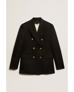 GOLDEN W S DOUBLE BREASTED BLAZER LIGHT DRY WOOL
