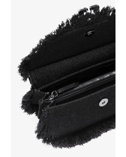 APO G BAG MINI TOP HANDLE DENIM RAW EDGE