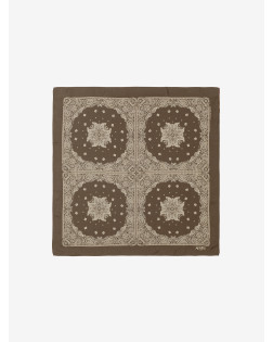 MINIMAL BANDANA SILK SCARF 68CM