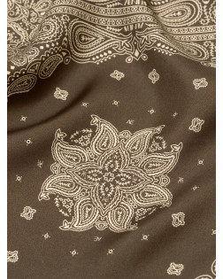 MINIMAL BANDANA SILK SCARF 68CM