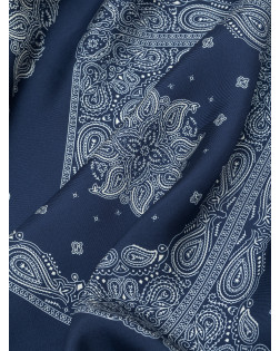 MINIMAL BANDANA SILK SCARF 90CM