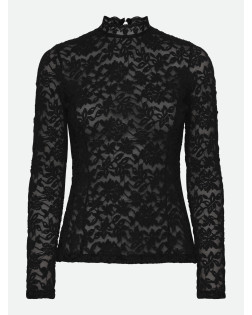 RWDELICIA LACE LS T NECK